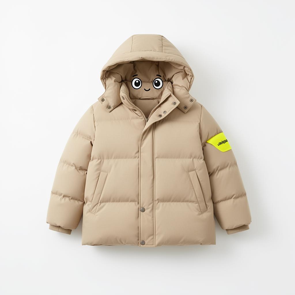 Winter Jacket character looking hopeful